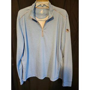 Johnnie O 1/4 Zip Pullover Light Blue Large Long Sleeve Greensburg County Club